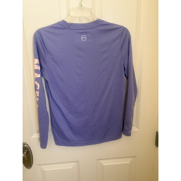 Magellan Shirt Women L Purple Fish Gear Boyfriend Fit Performance Outdoors - Picture 4 of 4